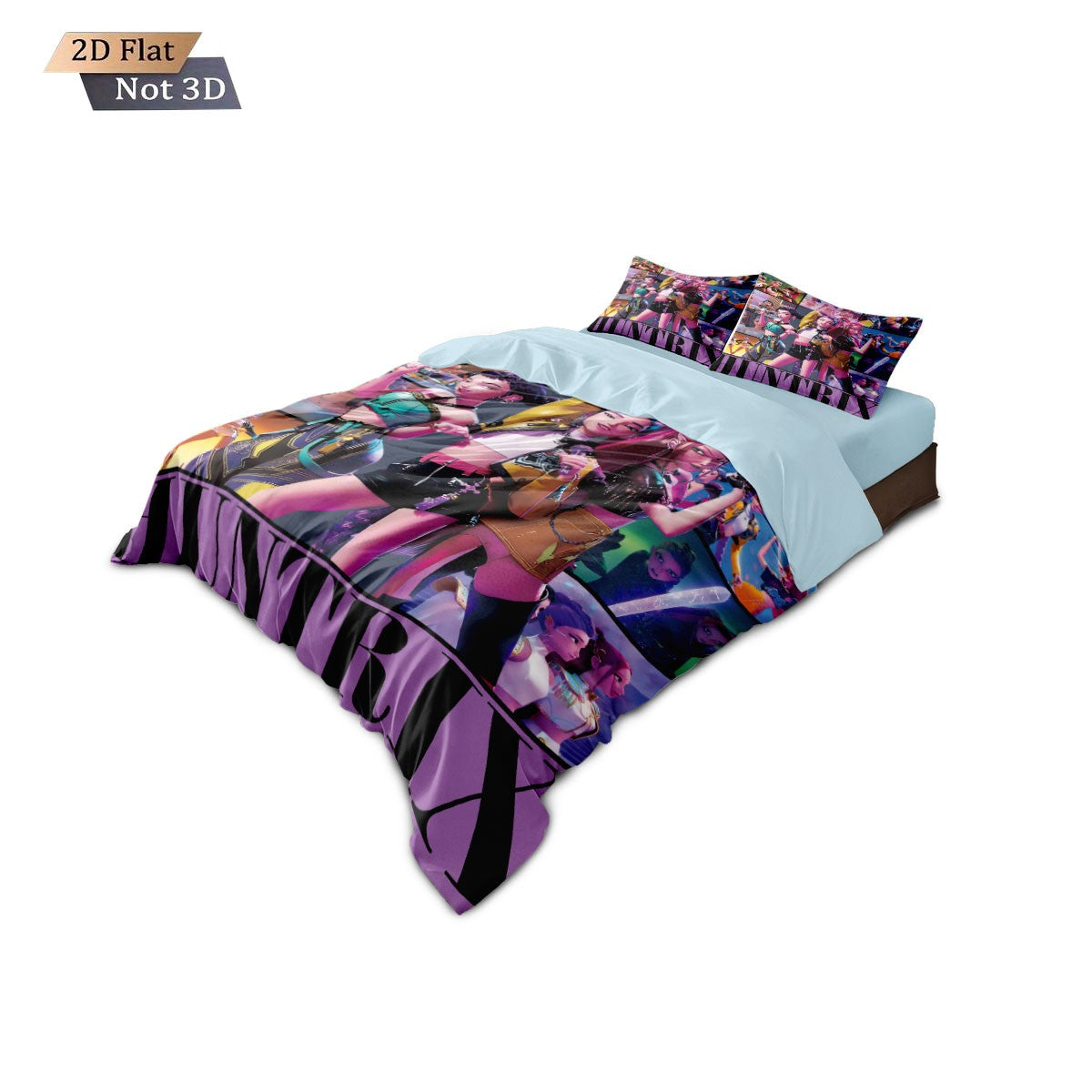 3pcs kpop Devil Girl Group Print coreless Bedding Set Multi Size Bedrooms Dormitory duvet Cover Soft  Machine Washable
