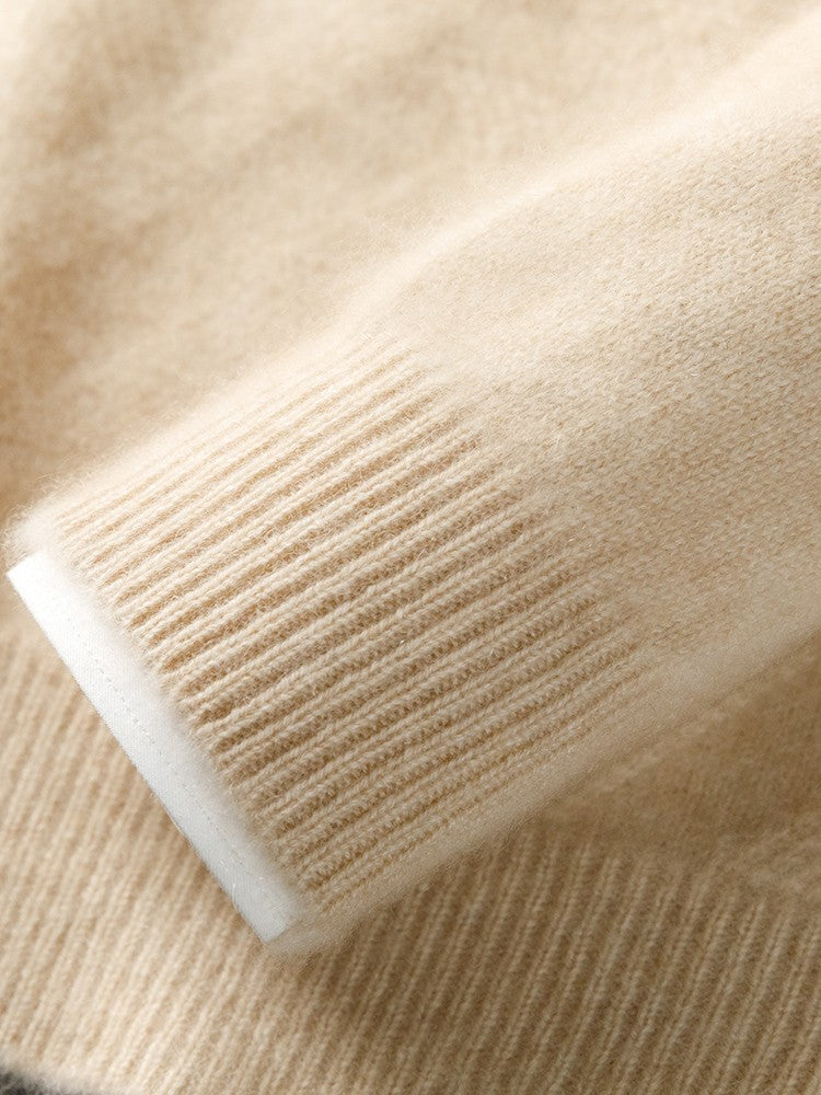 Men's Cashmere Sweater Autumn Winter  O-neck Long Sleeve Pullover  Casual Clothing 100% Merino Wool high-end Knitwear Top