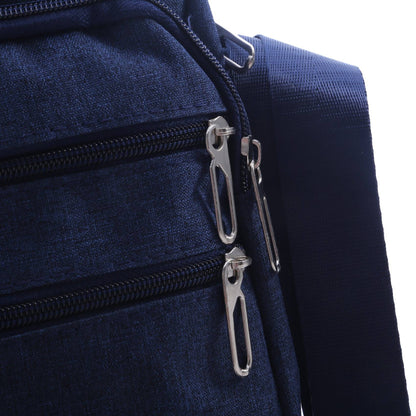 Men's Shoulder Bag Business Leisure Large Capacity Portable Handbag Zipper Multi Layer Waterproof Summer Male's Crossbody Bags