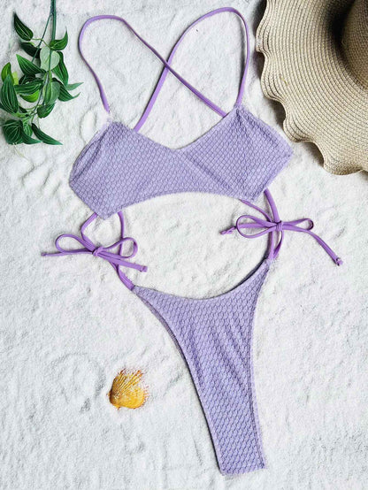 Sexy hollow tie swimsuit One Piece bikinis Swimwear halter high waist backless lace up bathing suit beach outfits bodysuits