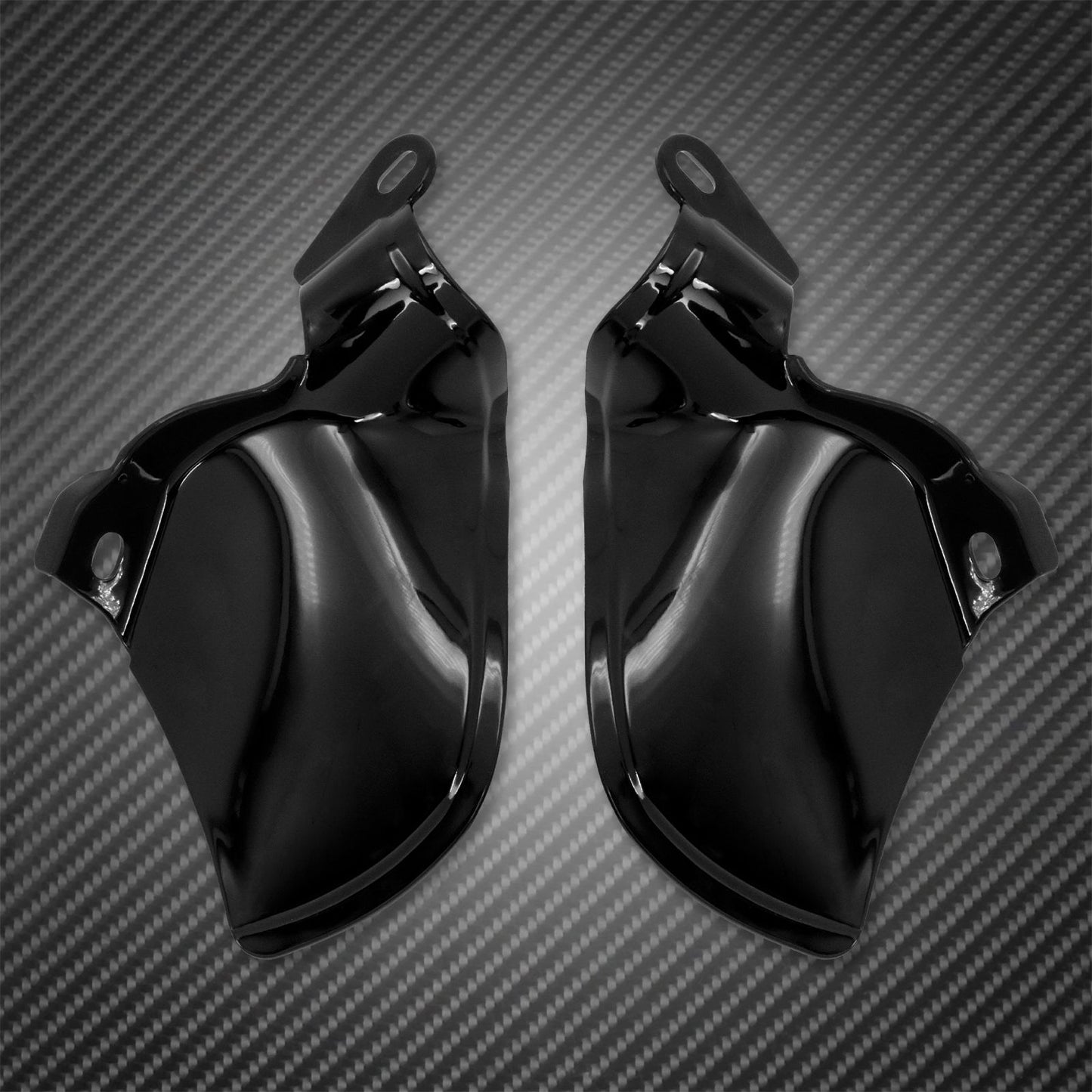 Defletor de Calor do Escudo da Sela ABS para Motocicleta Preto Brilhante para Harley Softail Fat Boy Breakout Slim Street Bob 2018-2022
