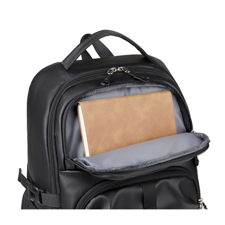 Business backpack, laptop backpack, travel bag, black, large capacity, suitable for different scenarios