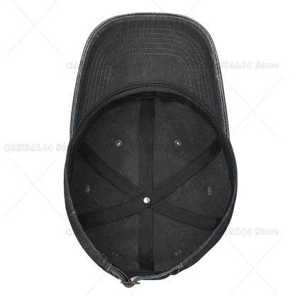 Boxing Panda Vintage Washed Cotton Baseball Caps Men Women Adjustable Unstructured Dad Hat