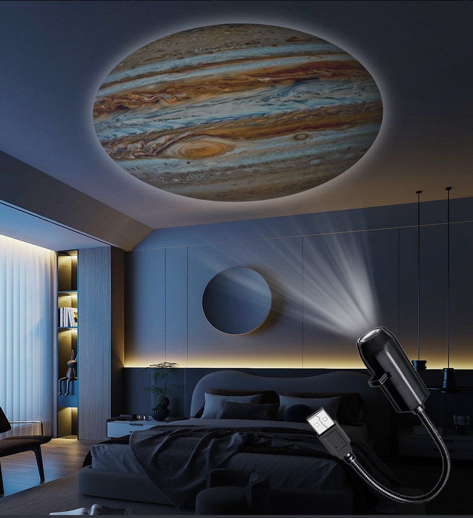 Projection Light 5V USB Direct Insertion Planet Christmas/Halloween Theme Replacement Light Ceiling Projection Light For bedroom