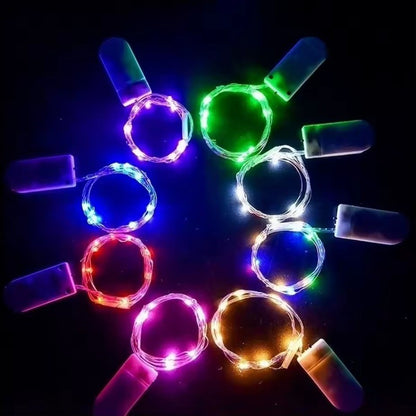 Battery Powered 10/20/30/50/100LEDs String Lights  Copper Wire Light for Holiday Lighting Camping Flower Wedding Christmas Decor