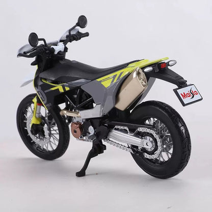 Maisto Escala 1/12 2023 Husqvarna 701 Moto Modelo de Carro de Simulação em Liga Clássicos Presente de Lembrança para Adultos Exposição Estática