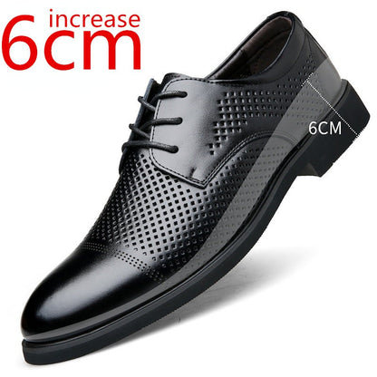 Height Increasing Shoes Men Taller Elevator 6CM Invisible Insole for Daily Men's Heighten Increased Wedding Oxfords Office Male