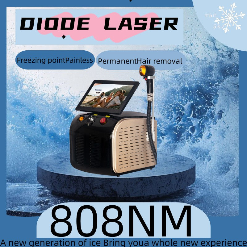 Portable 808 755nm Body Hair Laser Hair Removal Machine 3-Wave IPL Professional Diode Ice Titanium Permanent Painless