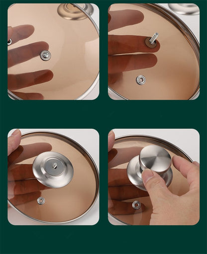 LMETJMA 3L Deep Fryer Pot Stainless Steel Frying Pot With Mesh Steamer Basket Japanese Tempura Fryer Pot with Lid and Tong JT230