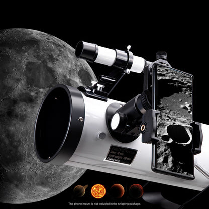 Telescópio Astronômico 76 mm Abertura Telescópio de Viagem Profissional para Iniciantes em Astronomia Presentes