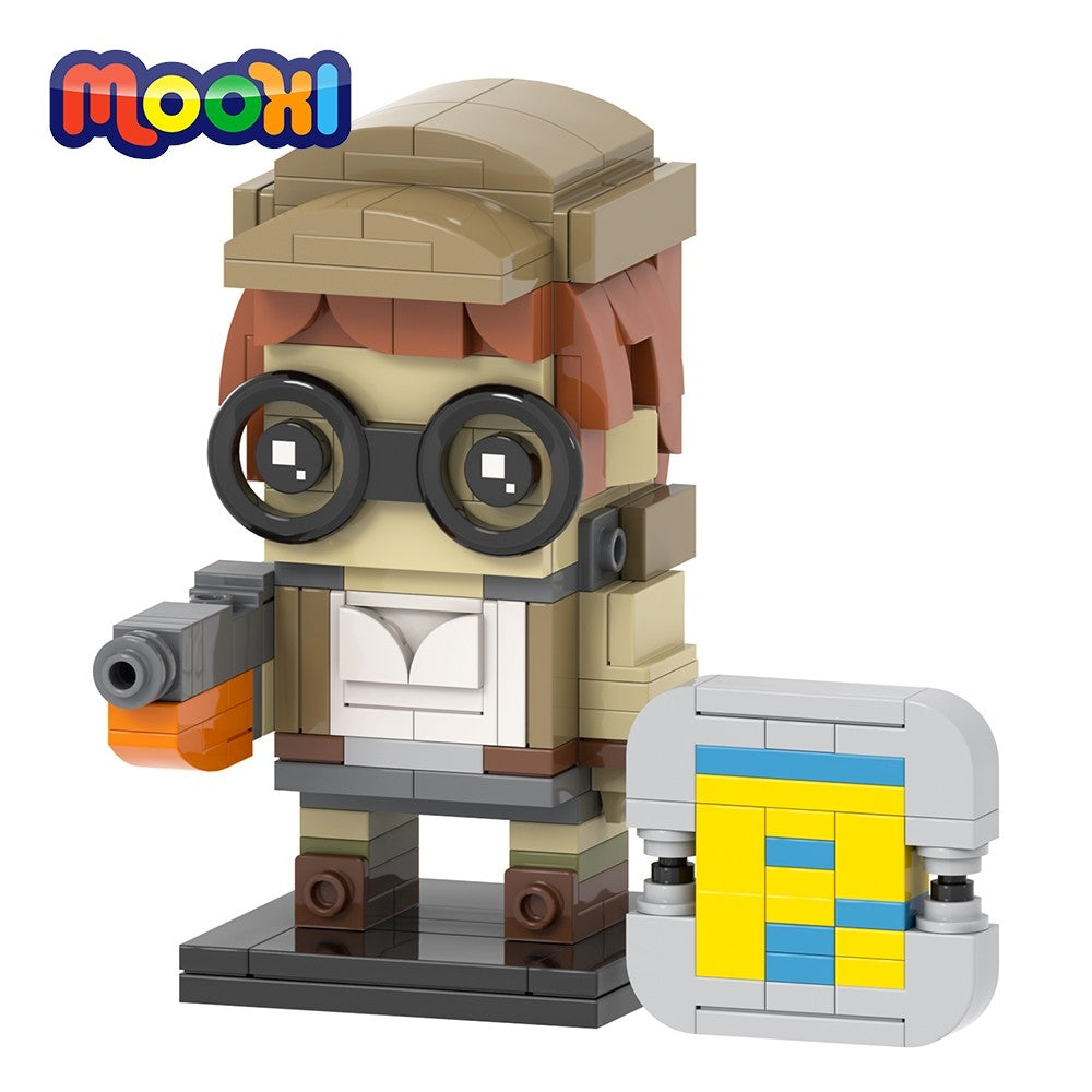MOOXI Clássico Jogo Metal Slug Figura Brickheadzed Kit Modelo de Montagem DIY Blocos de Construção para Adultos Brinquedo Infantil MOC Presentes de Tijolo