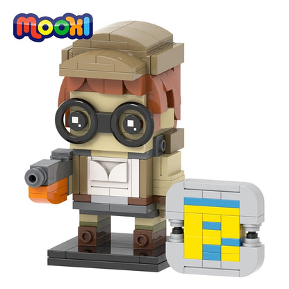 MOOXI Clássico Jogo Metal Slug Figura Brickheadzed Kit Modelo de Montagem DIY Blocos de Construção para Adultos Brinquedo Infantil MOC Presentes de Tijolo