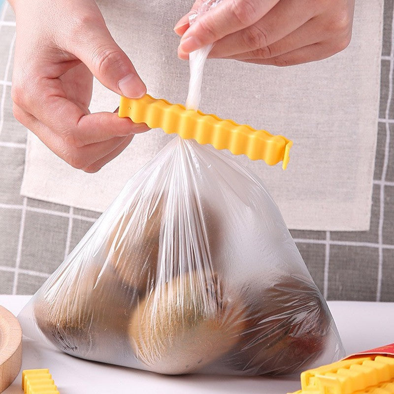 12PCS Potato Shaped Portable Kitchen Storage Food Snack Seal Bag Clips Sealer Clamp ABS Magnetic Tool Refrigerator Magnet