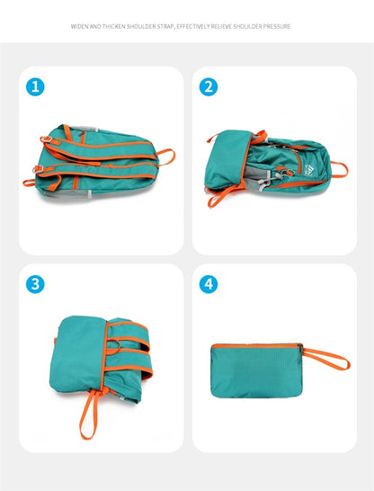 Mochila de Caminhada Unissex Ultraleve Dobrável Masculina e Feminina para Viagem ao Ar Livre Ciclismo Nylon
