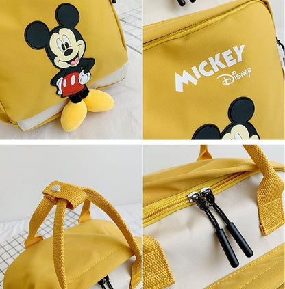 Disney Mickey Mouse Backpack for Kids Cute Cartoon Fashionable Backpack for Students Travel Bag Birthday Gift for Children