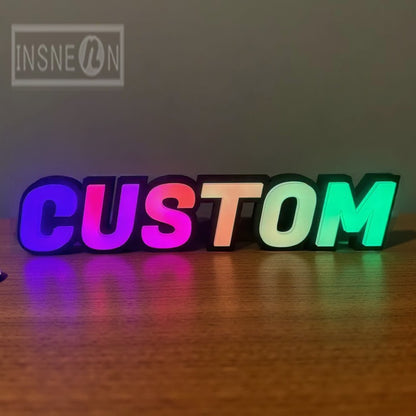 Custom RGB Metal LED Sign Wall Logo Outdoor Luminous Letter Company Store Light Signboard,Business 3D Acrylic Signage Decoration