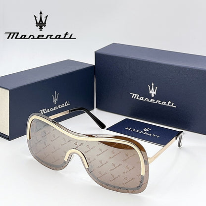 Óculos de sol de luxo MASERATI para ciclismo, proteção UV400, com escudo anti-reflexo 10783
