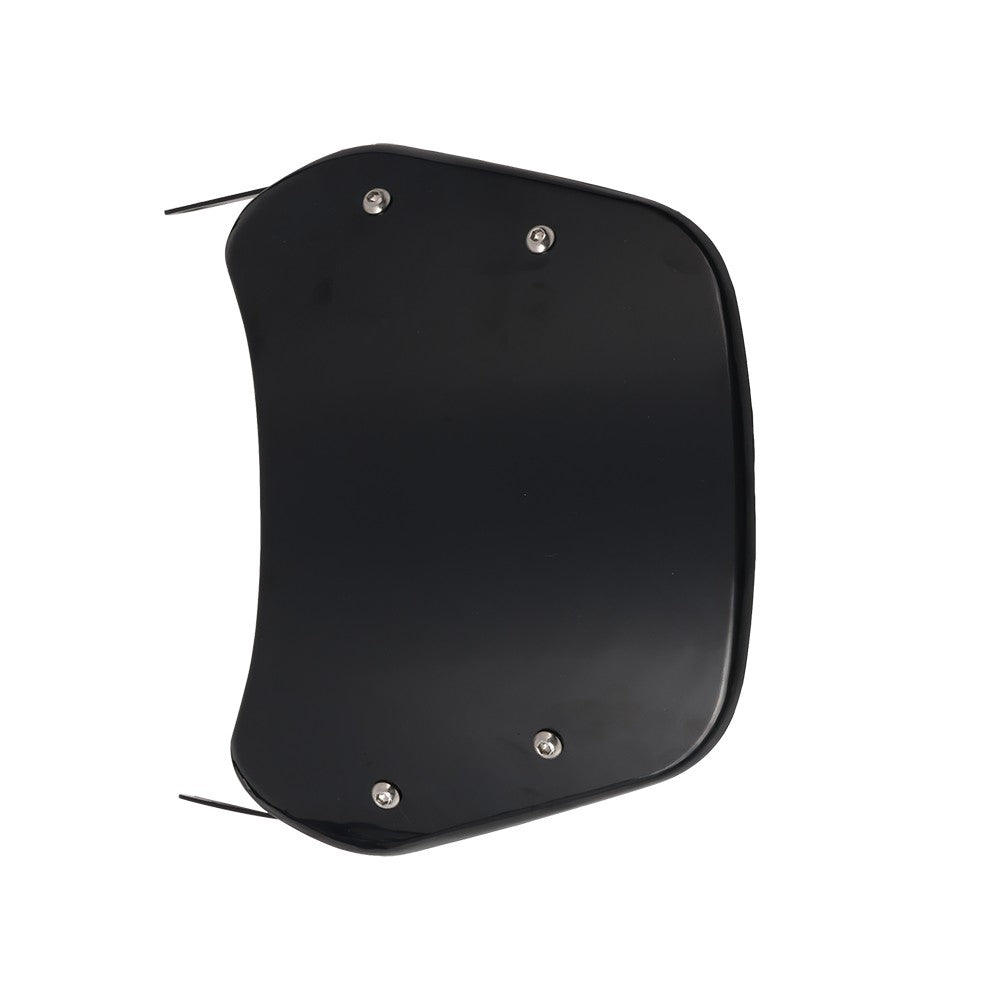 Para-brisa universal para motocicletas, defletor de vento, carenagem para Harley Honda Yamaha Kawasaki Suzuki Cafe Racer, preto
