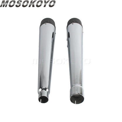 Motorcycle Tappered Slip-On Exhaust Pipe For Harley Touring Street Road Electra Glide Road King FLHR FLHX FLTRX FLHTK 2017-2023