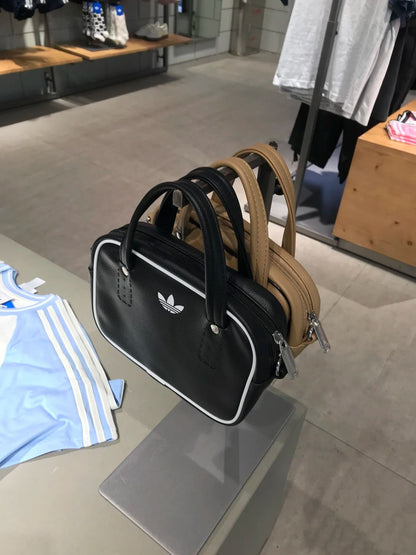 Clover men's and women's fashionable contrasting small square bags, sports single shoulder hand-held crossbody bags