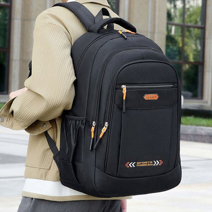 Neutral style backpack for men and women,suitable for travel and business students.Double-shoulder bag made of nylon material