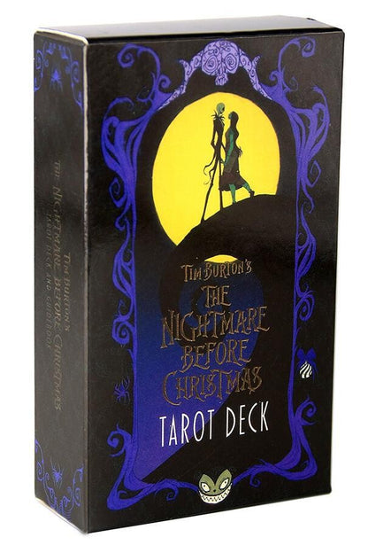 10.3x6cm Disney The Nightmare Before Christmas Baralho de Tarô e Guia em PDF Jogo de Tabuleiro Adivinhação Diga o Futuro Presente de Aniversário