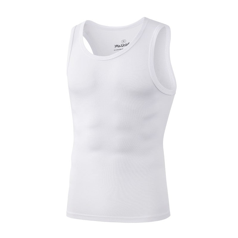 3Pcs/Pack Solid Color Men's Tank Top Sleeveless Undershirts Men Vest Gym T-Shirt High Quality Bamboo Fiber Man Singlets Sports