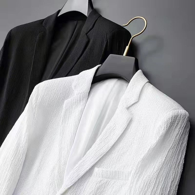 2024 Summer and Autumn New Fashion Suit Men's Long sleeved High end Quality Casual Set Korean Edition Casual Two Piece Set