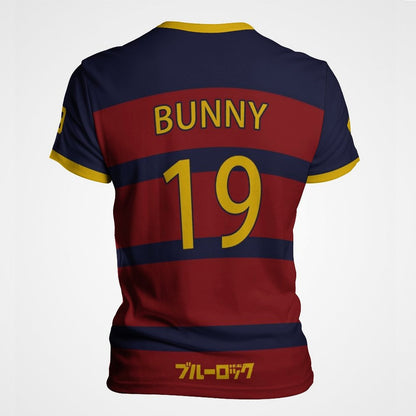 Blue Lock FC Barcha Bunny Lavinho Bachira Anime Cosplay Men Jersey 2025 Short Sleeve Children Tee Custom Name Tops Man T-shirt