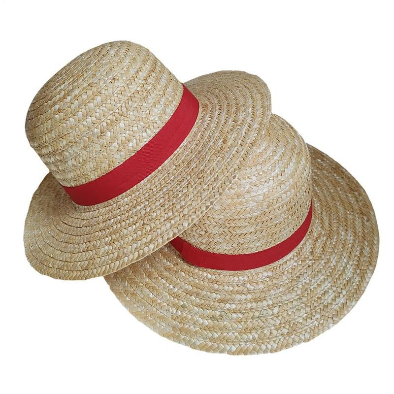 Multifunctional Straw Hat for Men Women Luffy Cosplay with String Sun Beach Party Travel Performance Costume Straw Caps