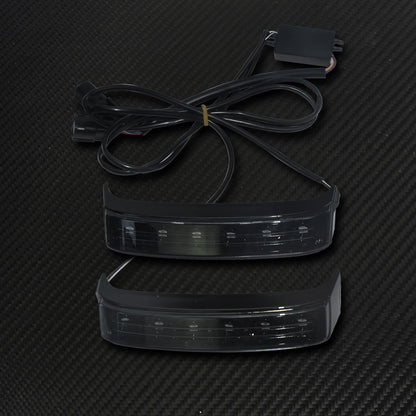 Luz de Seta de Motocicleta Luz de Freio Traseira Alforje Indicadores de Cauda para Harley Street Glide Road King CVO Limited FLHX 2014-2022