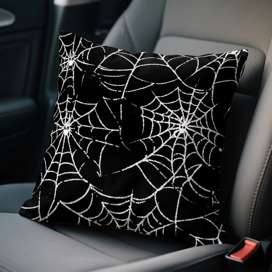 Halloween Ghost Pumpkin Print Cushion Cover Peach Skin Velvet Room Home Sofa Living Office Car Simplicity Pillow Cover 45x45CM