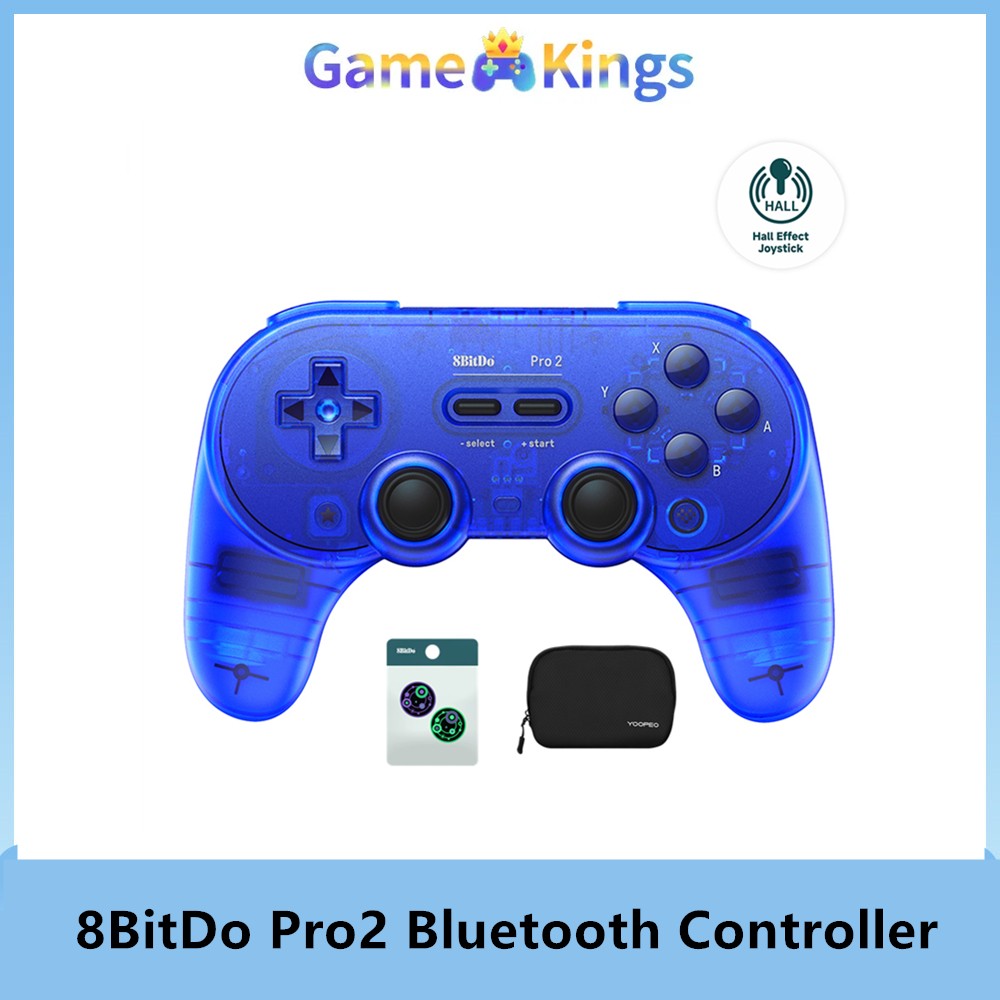 8BitDo Pro 2 Bluetooth Controller Gamepad For Nintendo Switch 2 PC,Window 10/11,Android,Steam Deck Hall Effect Joystick wireless