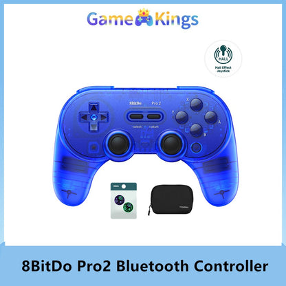 8BitDo Pro 2 Bluetooth Controller Gamepad For Nintendo Switch 2 PC,Window 10/11,Android,Steam Deck Hall Effect Joystick wireless