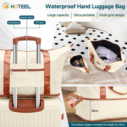 3 Piece Luggage Set With Spinner Wheels Carry On Suitcase Set Duffel&Toiletry Bag With TSA Lock ABS+PC For Business Travel