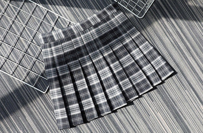 Plaid Half Length Skirt Women's A-line Short Skirt High Waist Girl Skirt Ropa Mujer Mini Skirts Clothes for Women