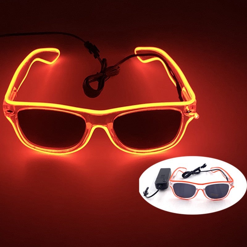 Halloween Funny Sunglasses Boys Girls Personalized Eyewear Alien Style Party Glasses Luminous Neon Light Flashing For Halloween