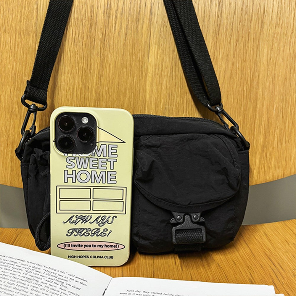 Sports Crossbody Bag, Workwear Style Design, Single Shoulder Bag, Multifunctional Lightweight Chest Bag, Mobile Phone Bag