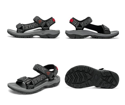 Classic Men's Hiking Sport Sandals Lightweight Leisure Beach Shoes Summer Open-Toe Breathable Travel Walking Sandials
