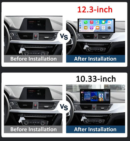 Estéreo Touchscreen Wireless CarPlay Android 15 Para BMW Série 1 F20 F21 F22 F23 2016 - 2023 Sistema NBT/EVO WiFi GPS 4G F6NAVI