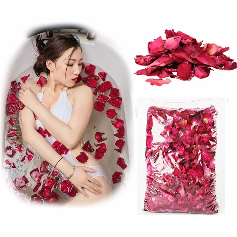 1 embalagem de Banho Spa Rosa Flor Chuveiro Pétalas Secas Banho Massageador Corporal Clareador Alivia Pétalas de Rosa Secas Perfumadas Flores Naturais 10g