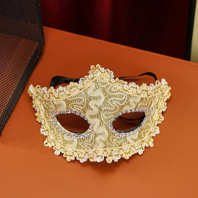 High-End Makeup Ball Mask, Half-Face Party Costume Accessory, Unisex Design for Birthdays & Festivals, Perfect for Men & Women