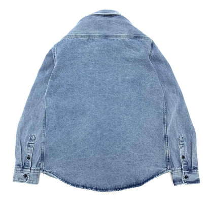 Heavy cargo denim shirt men May Khaki autumn do old retro loose casual plus size shirt coat