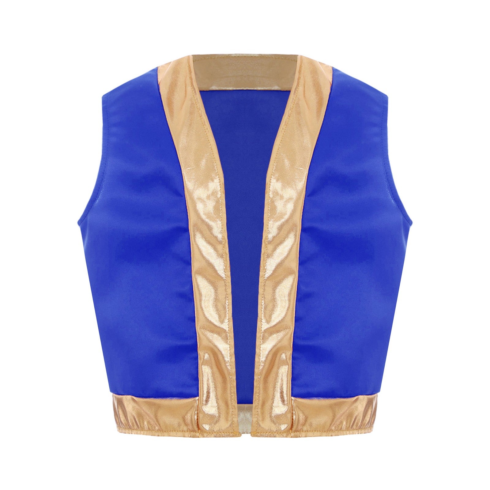 Boys Girls Halloween Toad Game Character Vest Open Front Loose Waistcoat Carnival Theme Party Super Brother Role Play Costume