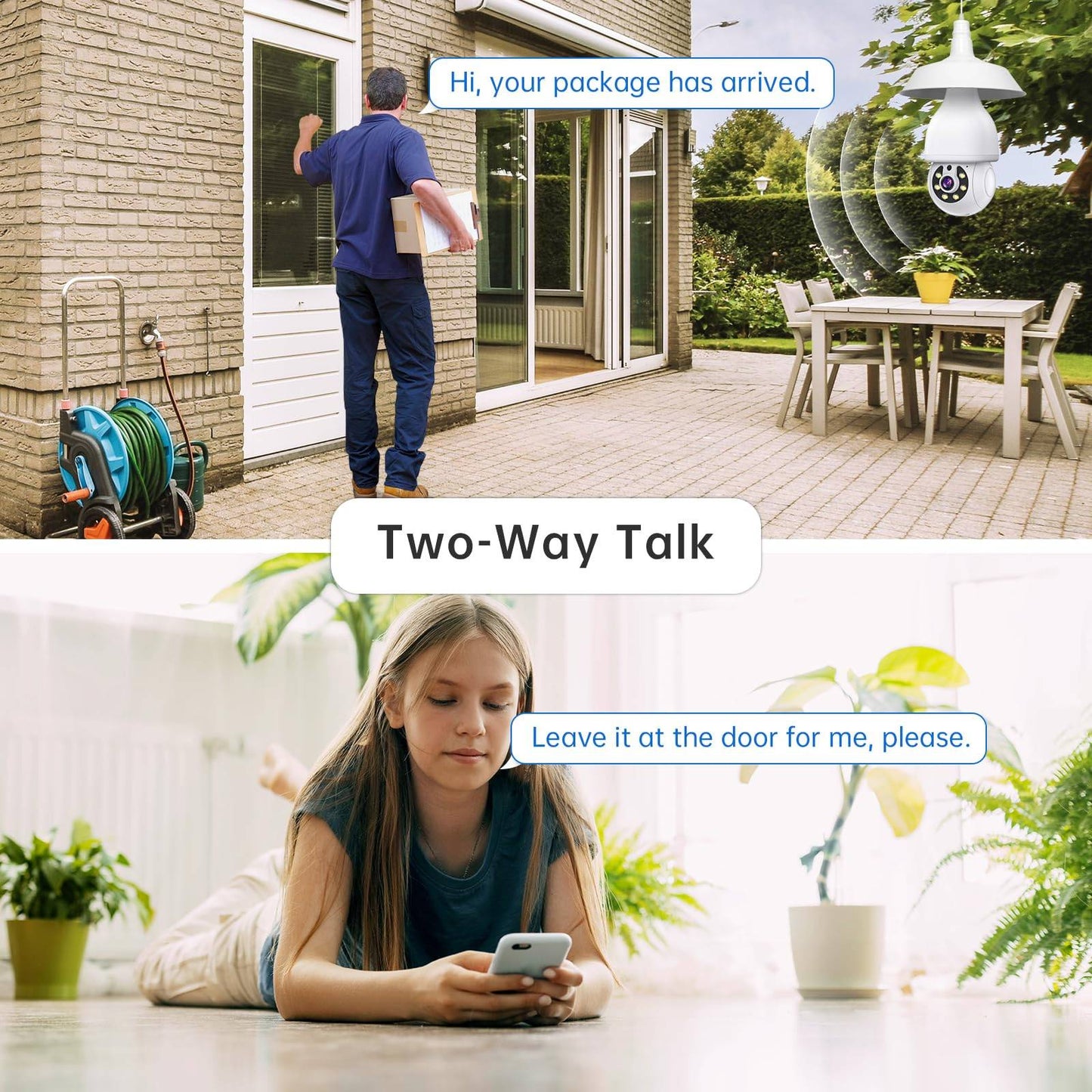 WESECUU 3MP Security Cameras Security Protection Indoor Wireless WIFI MINI Camera 2.4G Wi-Fi Two-Way Talk