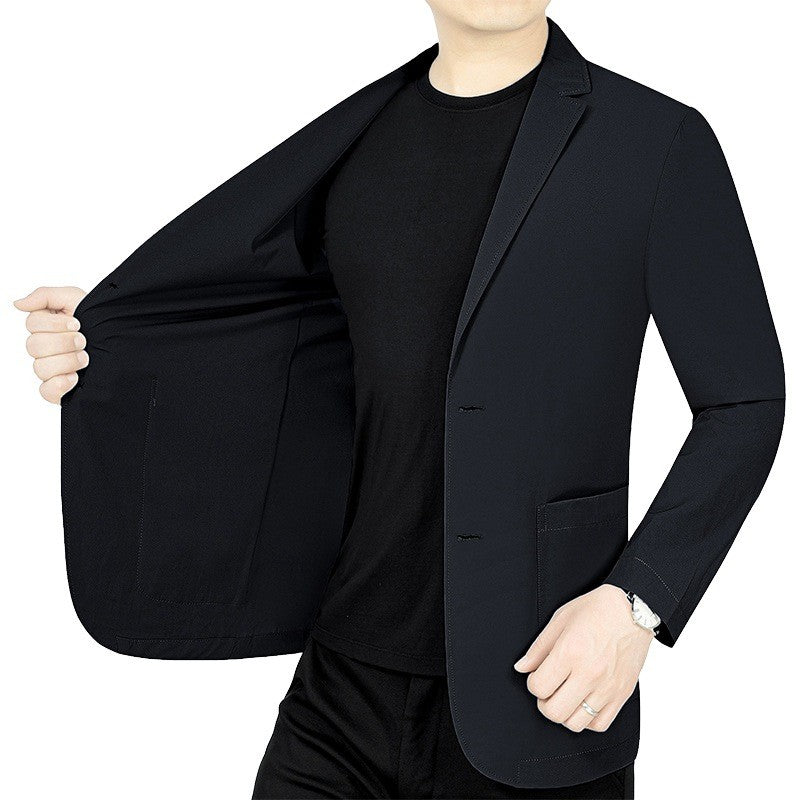 Summer Men Thin Breathable Blazers Jackets High Quality Male Quick Drying Blazers Coats Man Business Casual Suits Coats 4XL