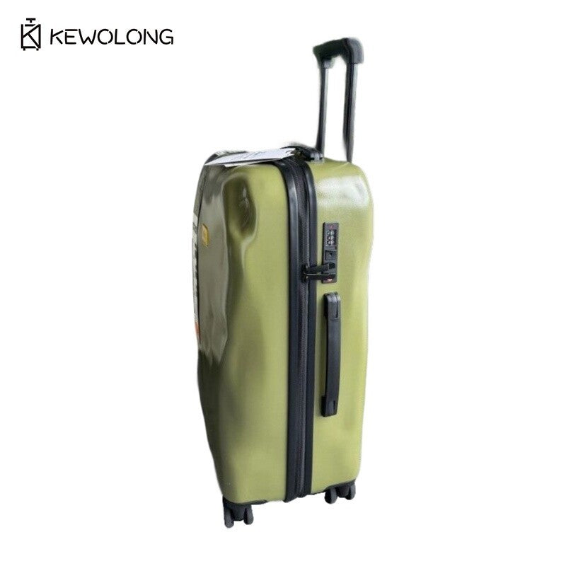 Crash luggage Italy Design Broken Zipper Suitcase With TSA Lock Zshow Brand Vintage Grunge Luggage