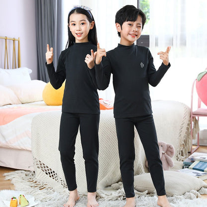 Kids Pajama Sets Autumn Winter Thermal Underwear Suit Girls Boys Cotton Outfits 3-14 Years Teens Clothes No Trace Warm Sleepwear