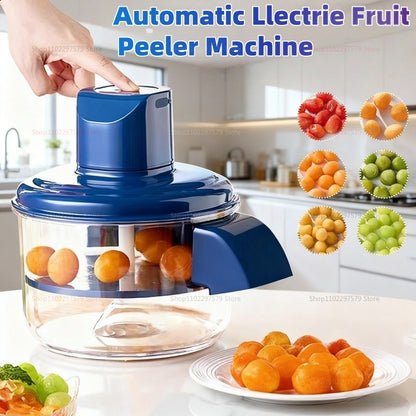 Electric Grape Peeling Machine, Automatic Small Fruit Garlic Peeler Home Kitchen Peeler for Cherry Tomato Grapes Peeling Tool