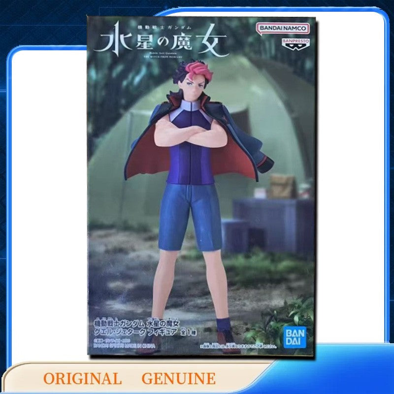 Bandai Original Genuíno BANPRESTO SULETTA CHUATURY NIKA MIORINE ELAN GUEL Qposket Bonecos de Ação de Anime Brinquedos de Presente Enfeites de Modelo
